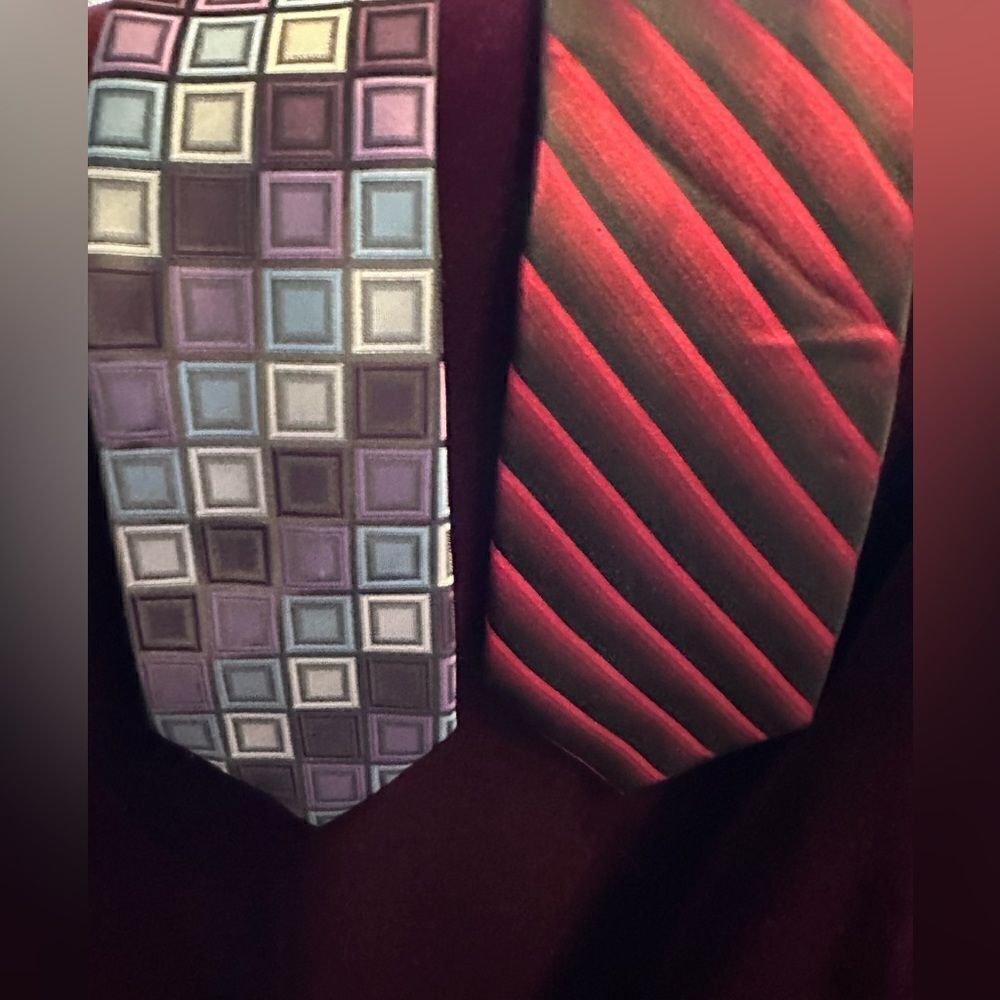 Set of 2 ties - George & Giorgio Brutini - ties with a sheen